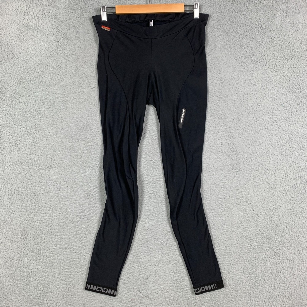 Assos Cycling Leggings Adult Large L Black Fleece Lined Thermal Footless Winter